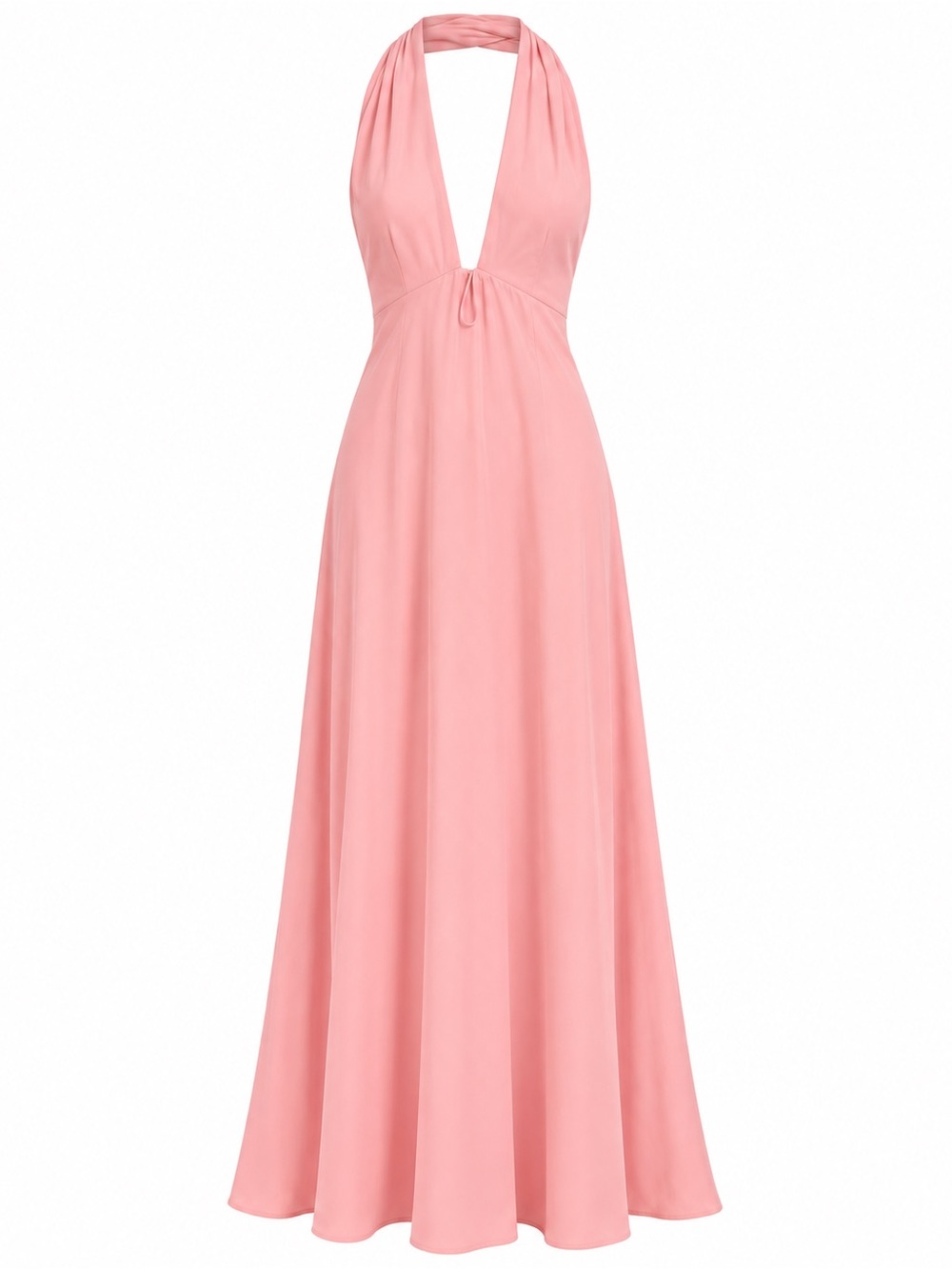 Express Blush Pink Sleeveless V-Neck Maxi Dress